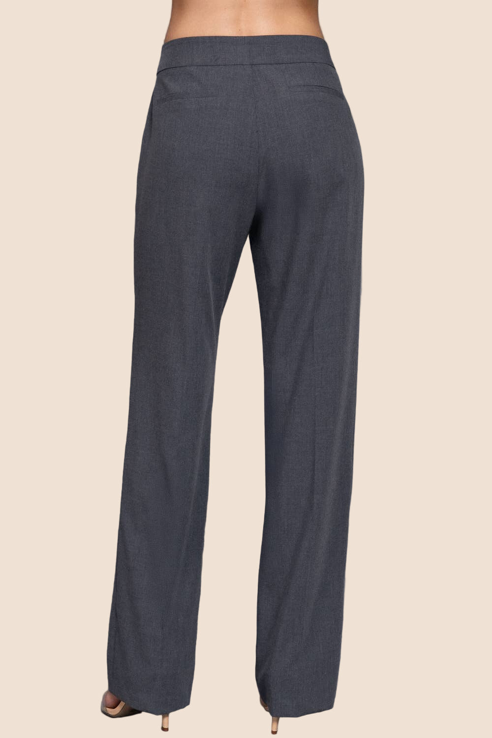 High Waist Trouser (Charcoal)