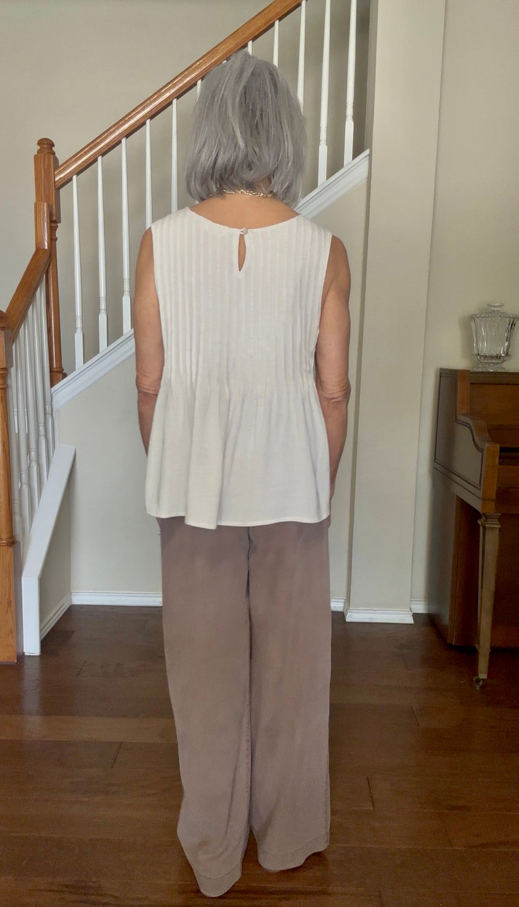 Be Soft Pintuck Sleeveless Top