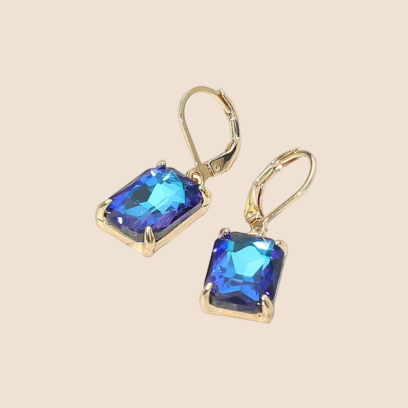 Jewel Tone Drop Earrings