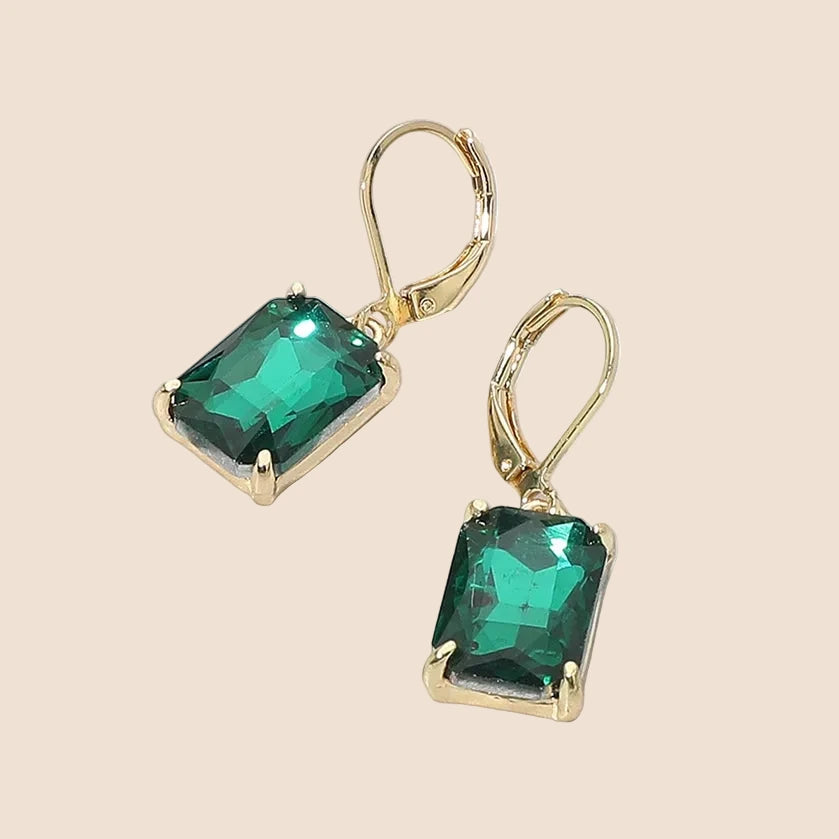 Jewel Tone Drop Earrings