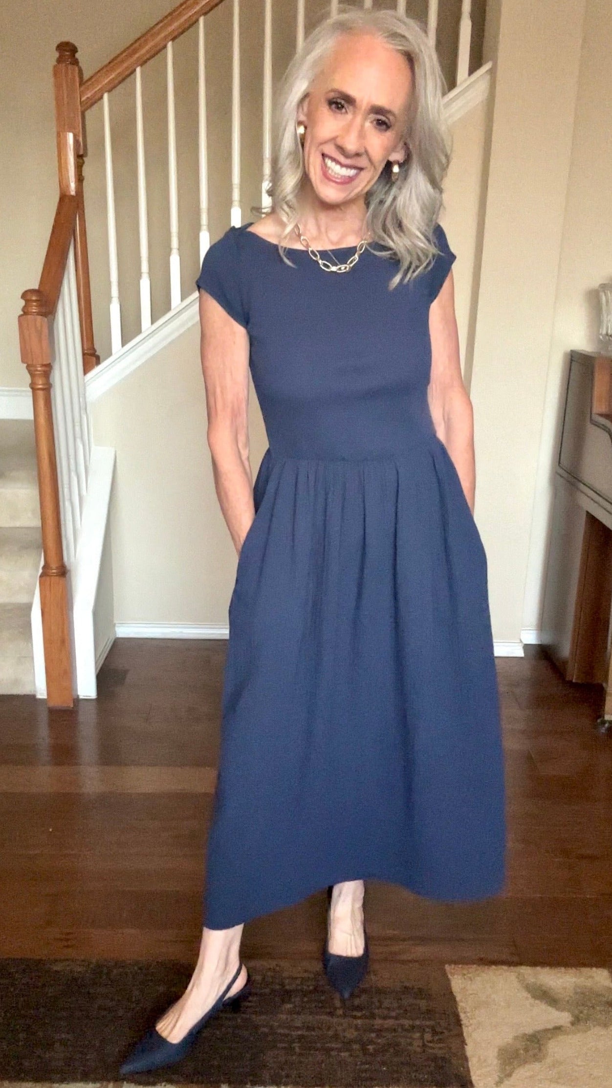 Be Soft Cotton Stretch Boatneck Dress