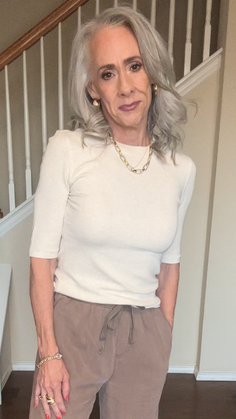 Be Soft Ribbed Elbow-Sleeve Top