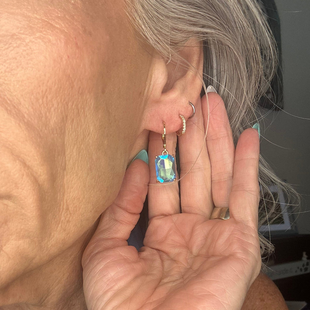 Jewel Tone Drop Earrings