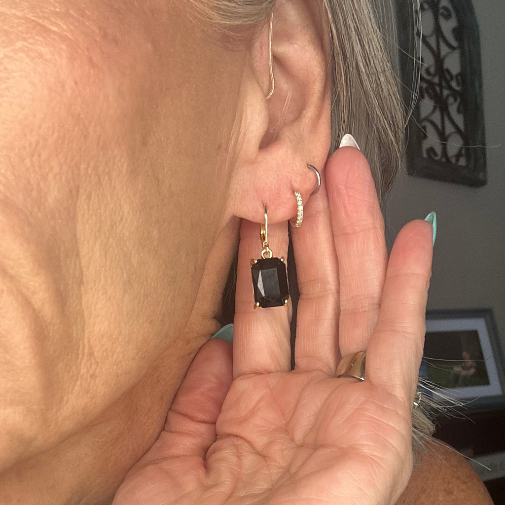 Jewel Tone Drop Earrings