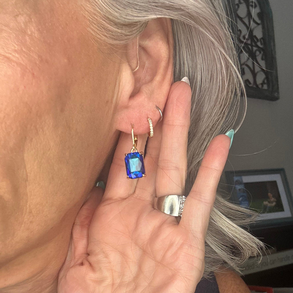Jewel Tone Drop Earrings