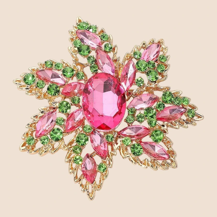 Vitrail Floral Statement Brooch