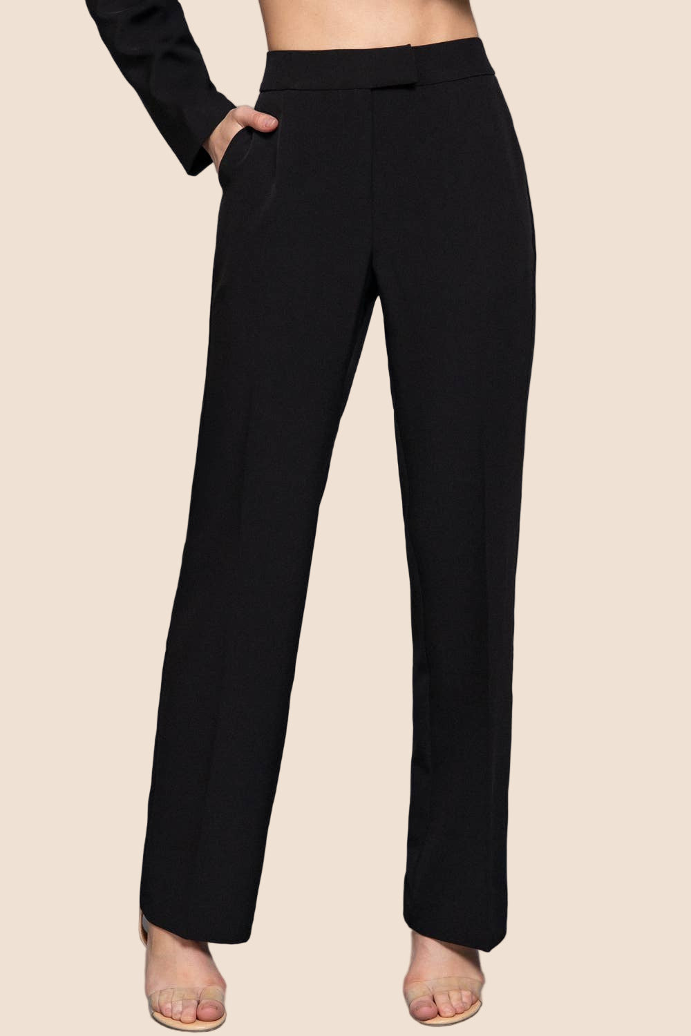 High Waist Trousers (Black)
