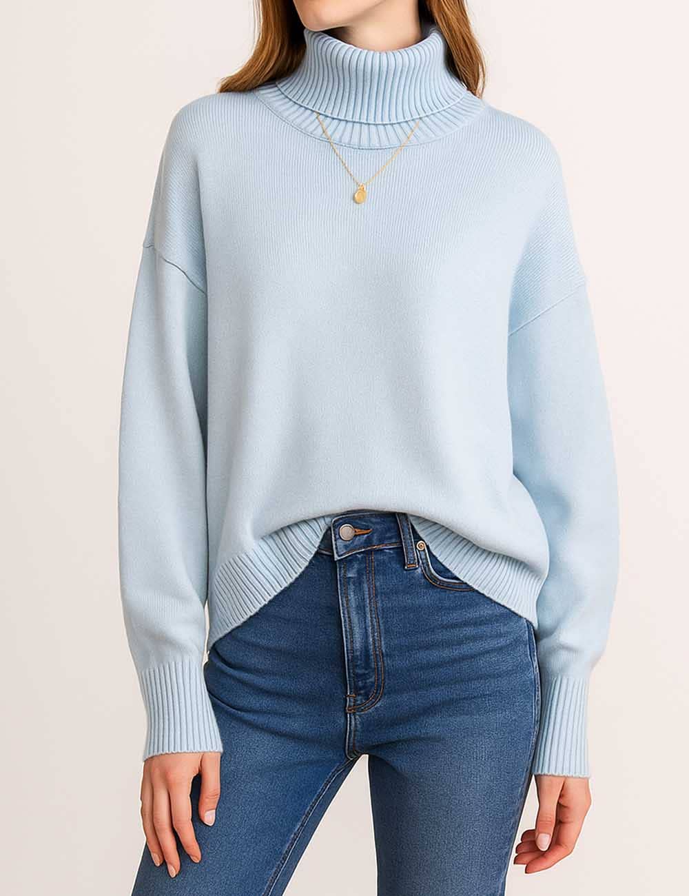 Sweater Turtleneck (Baby Blue)